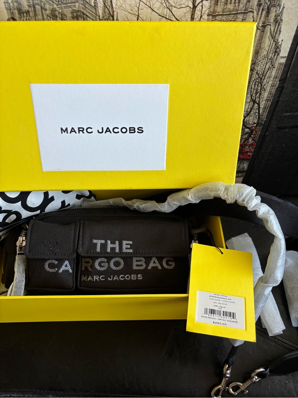 Marc Jacobs Black 'The Cargo Bag” Doble Strap - Picture 4 of 16